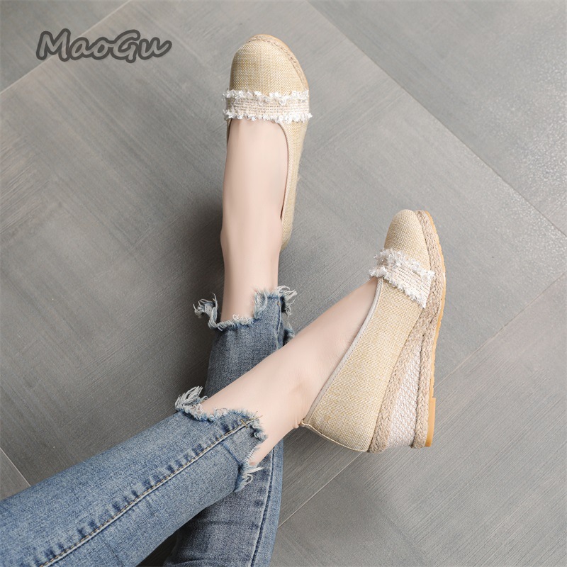 Sepatu Wedges Espadrille Wanit - Espadrille Slip On ulasan dan harga