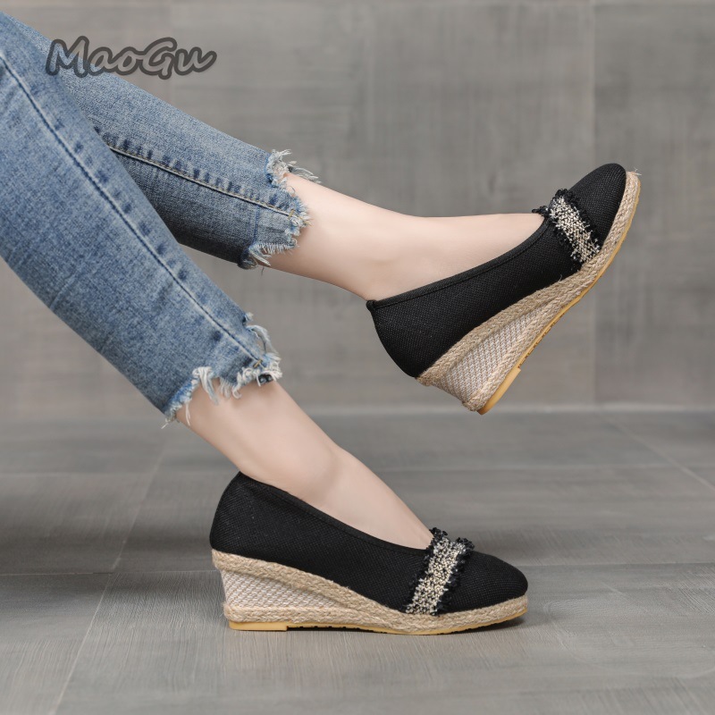Sepatu Wedges Espadrille Wanit - Espadrille Slip On ulasan dan harga