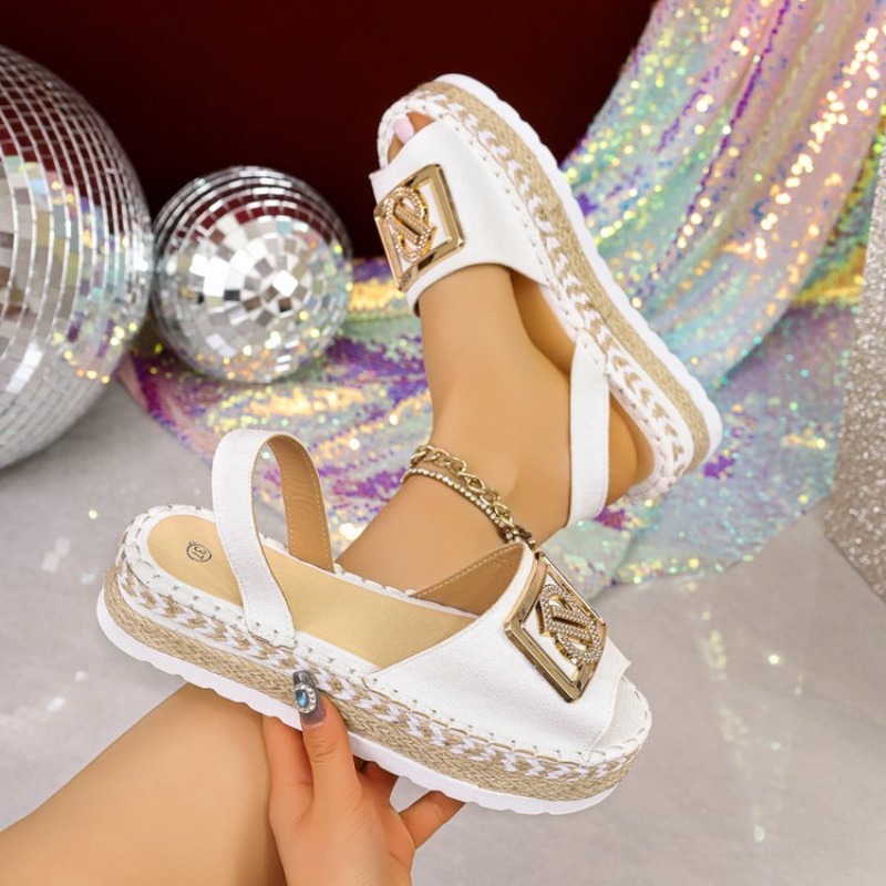 Sandal Espadrille Platform Wan - Espadrille Slip On ulasan dan harga