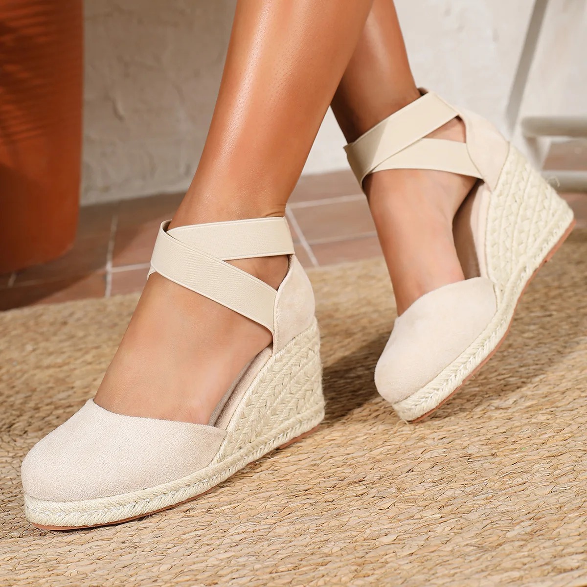 Sandal Wedges Espadrille Wanit - Espadrille Slip On ulasan dan harga