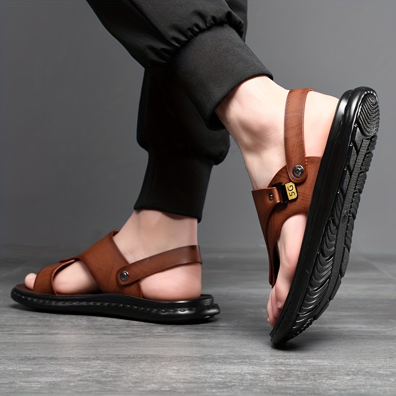 Sandal Jepit Kulit Pria Baru M - Flip Flop Leather Men ulasan dan harga