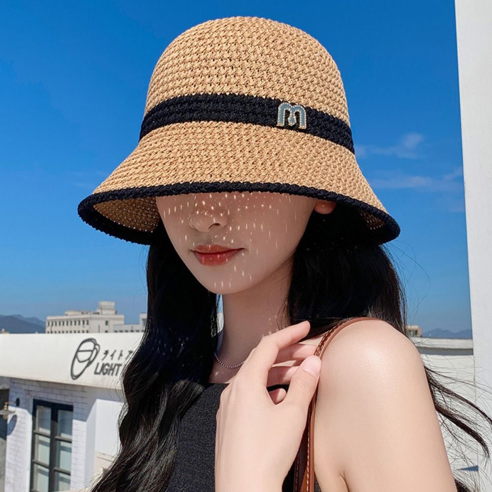 Topi Nelayan Busur Elegan Modi - Bucket Hat Straw ulasan dan harga