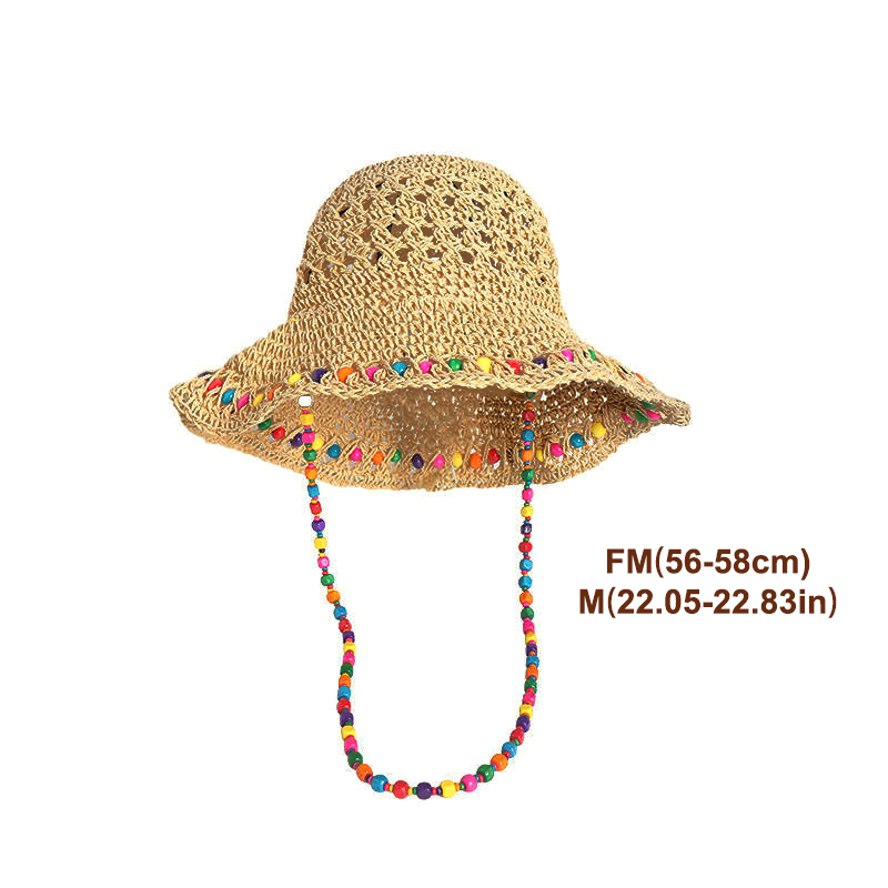 Topi Jerami Pantai Lipat Berga - Bucket Hat Straw ulasan dan harga