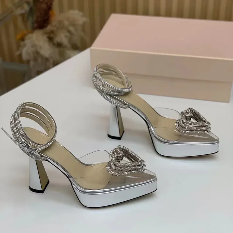 Sandal Dekorasi Cinta Kristal  - Casual Sandal Leather ulasan dan harga