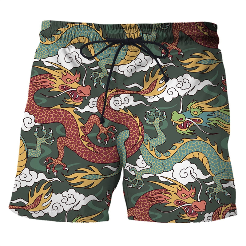 Celana renang motif naga Cina  - Trunks Board Surf ulasan dan harga