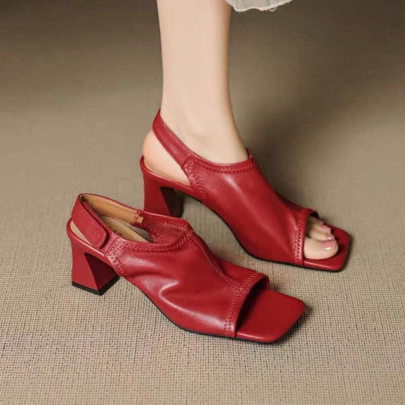 Sandal Wanita Model Prancis Ul - Casual Sandal Leather ulasan dan harga